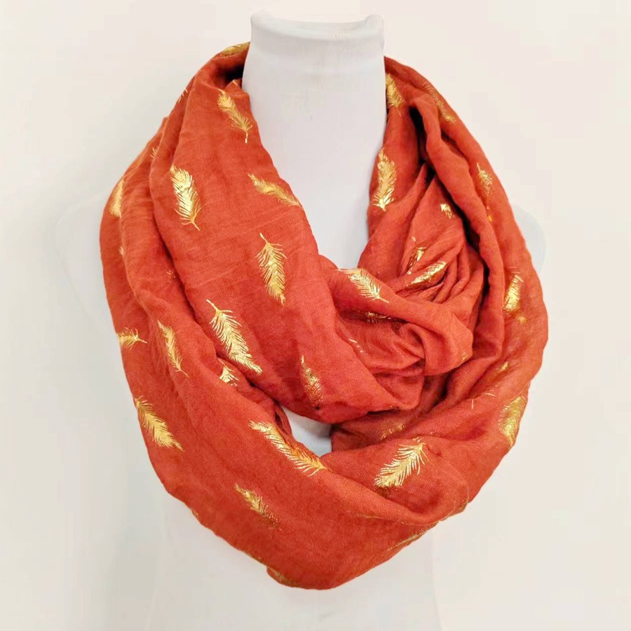 Foulard  Femme | Foulard Uni Voile Motifs Métallisés Accessoires Femme