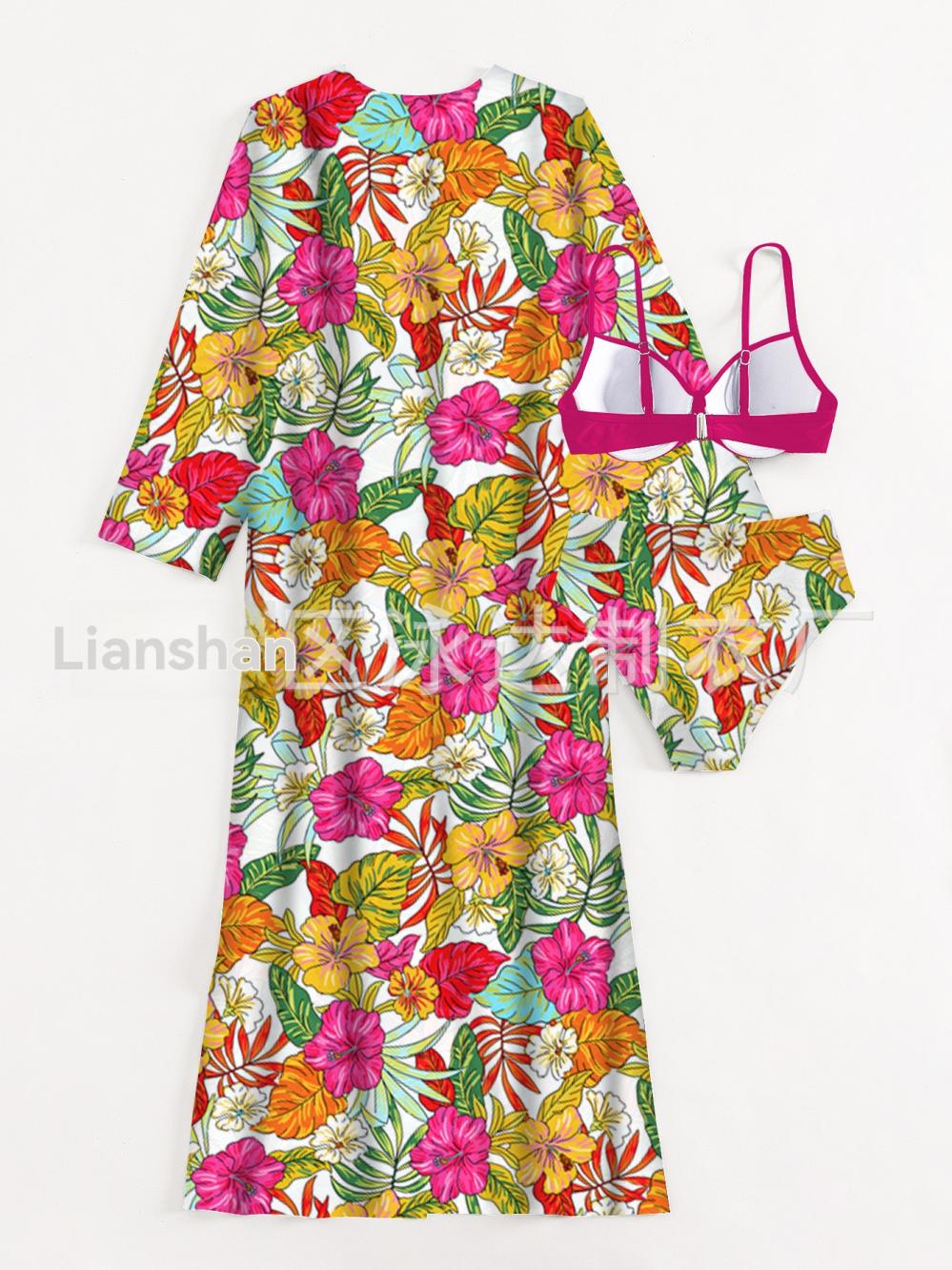 Robe  Femme | Robe De Plage Manches Demi Hawaii Robe Femme