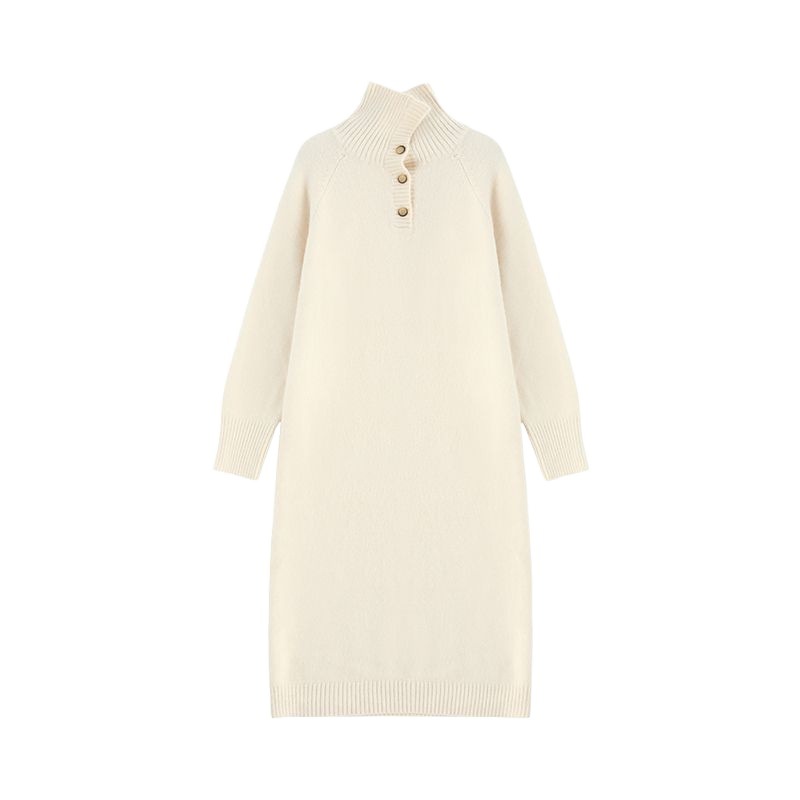 Robe  Femme | Robe Pull À Col Boutonné Pour Femme ‘Deeluxe’ Robe Femme