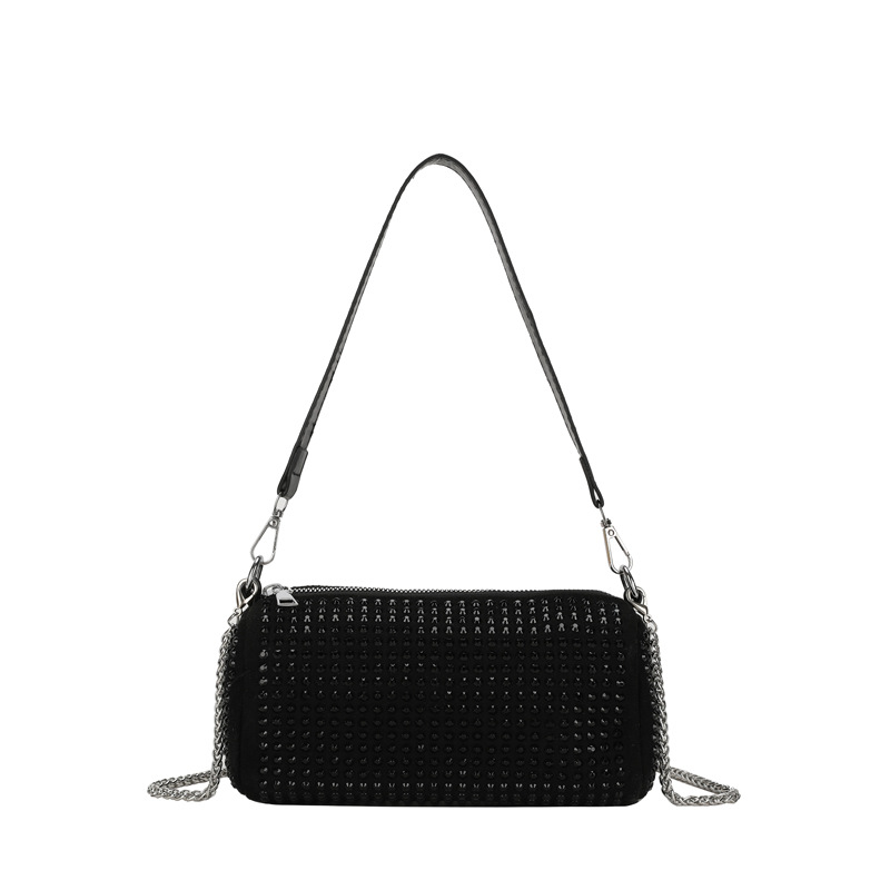 Sac À Main, Pochette  Femme | Sac Baguette Clouté En Simili Accessoires Femme